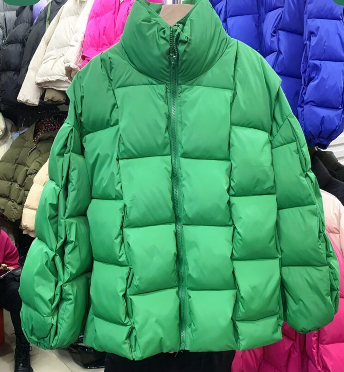 Giubbotto Puffer Verde